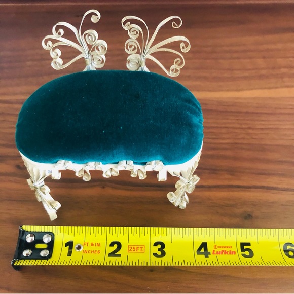 Vintage miniature ottoman - Picture 4 of 5